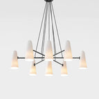 8 Heads ∅ 39.4″ x H 7.9″ / Dia 100cm x H 20cm / Black & White