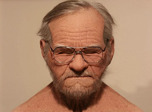 Realistic Halloween Masks for Adults, Old Man Mask