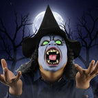 Witch with purple face