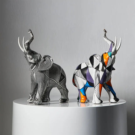 Elephant Figurines, Resin Elephant Statue – image 4