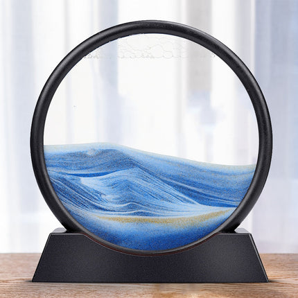 Moving Sand Art Sculpture with LED Light | Calming Desk Decoration for Relaxation 2