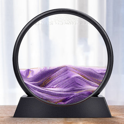 Moving Sand Art Sculpture with LED Light | Calming Desk Decoration for Relaxation 5