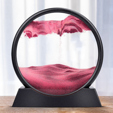 Moving Sand Art Sculpture with LED Light | Calming Desk Decoration for Relaxation 7
