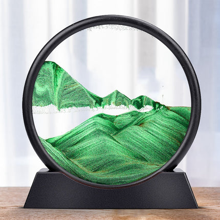 Moving Sand Art Sculpture with LED Light | Calming Desk Decoration for Relaxation 8