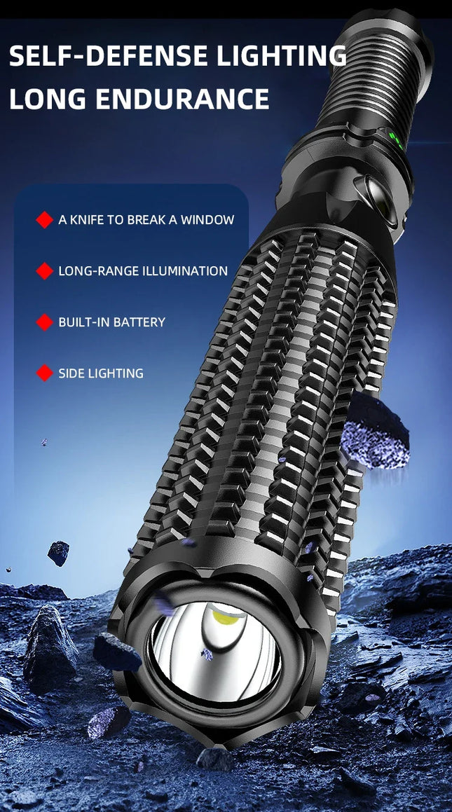 Multi-Functional LED Flashlight | Rechargeable Design with Super Bright Light | Portable Tool for Outdoor Safety 1