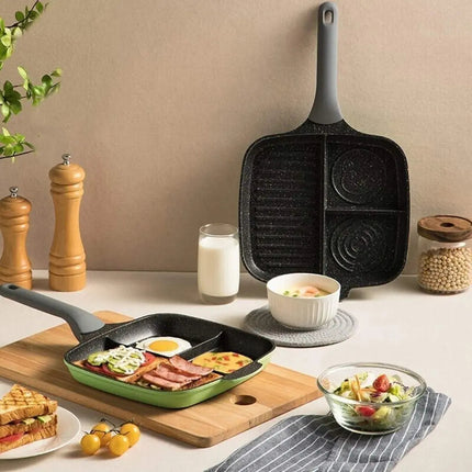 Non Stick Pan for Eggs and Sausage, Egg Pan with Cool Grip Handle – image 6