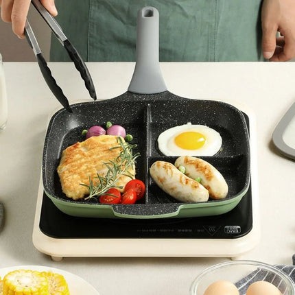Breakfast Skillet with 4 Sections, Divided Frying Pan