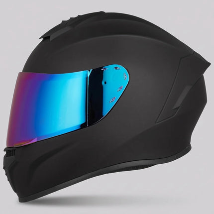 Multi-Vent Helmet | Full-Face Motorcycle Helmet with Bold Mirror Visor | Enhanced Airflow for Comfortable Riding 2