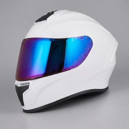 Multi-Vent Helmet | Full-Face Motorcycle Helmet with Bold Mirror Visor | Enhanced Airflow for Comfortable Riding 5