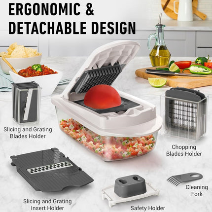 MultiPrep | 10-in-1 Vegetable Slicer with 8 Blades | Versatile Kitchen Tool for Quick Meal Prep 2