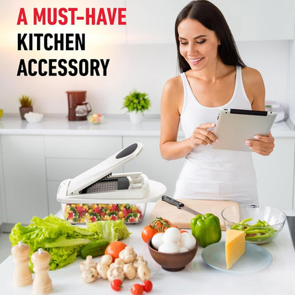 MultiPrep | 10-in-1 Vegetable Slicer with 8 Blades | Versatile Kitchen Tool for Quick Meal Prep 3