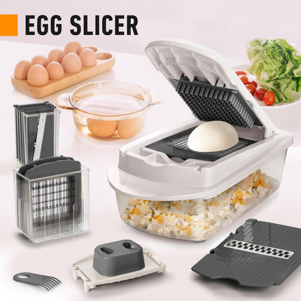 MultiPrep | 10-in-1 Vegetable Slicer with 8 Blades | Versatile Kitchen Tool for Quick Meal Prep 4