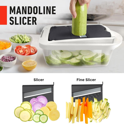 MultiPrep | 10-in-1 Vegetable Slicer with 8 Blades | Versatile Kitchen Tool for Quick Meal Prep 5