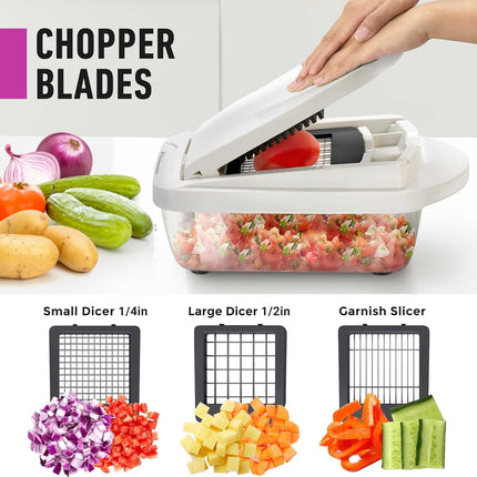 MultiPrep | 10-in-1 Vegetable Slicer with 8 Blades | Versatile Kitchen Tool for Quick Meal Prep 7