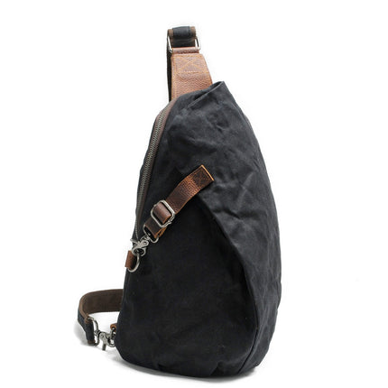 MultiWear | Water-Resistant Canvas Crossbody Bag with Anti-Theft Pocket | Versatile Design for Comfort and Security 0