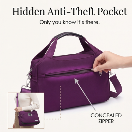 Multi Pocket Crossbody Bag with Anti-Theft Pocket | Compact Design for Effortless Organization 4