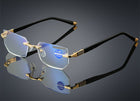 Blue Light Glasses, Multifocal Progressive Reading Glasses, Blue Light Blocking Glasses with Lightweight Titanium Frame