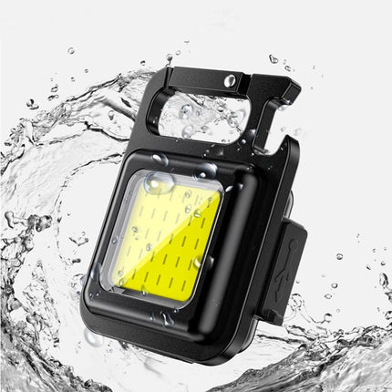 Rechargeable Keychain Light with LED Flashlight & Bottle Opener | Compact Everyday Carry for Versatile Use