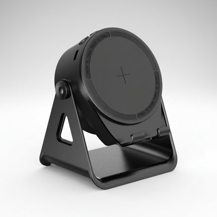 Multifunctional Bluetooth Speaker Phone Stand with Wireless Charging & LED Lights 1