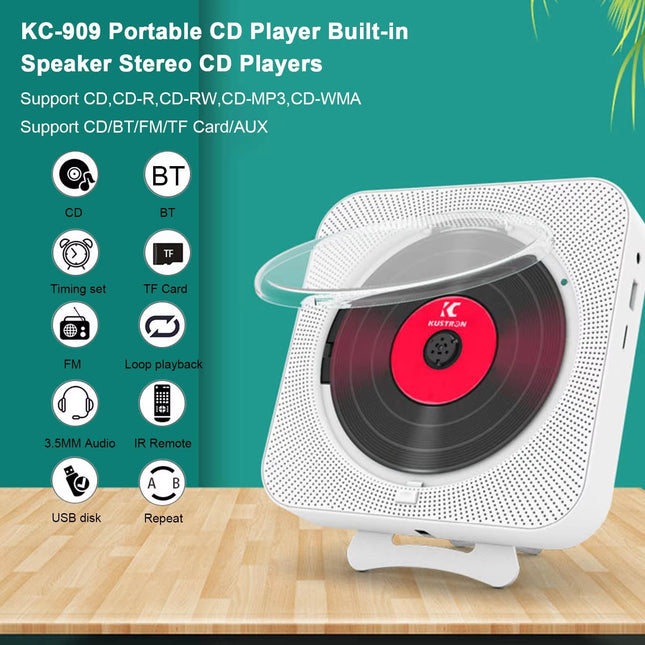 Multifunctional CD Player with Bluetooth & Speakers | 6-in-1 Audio Experience for Modern Enjoyment 1