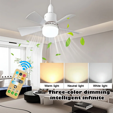 Multifunctional Ceiling Fan Light | 30W LED Dimming with Remote Control for Year-Round Comfort 1
