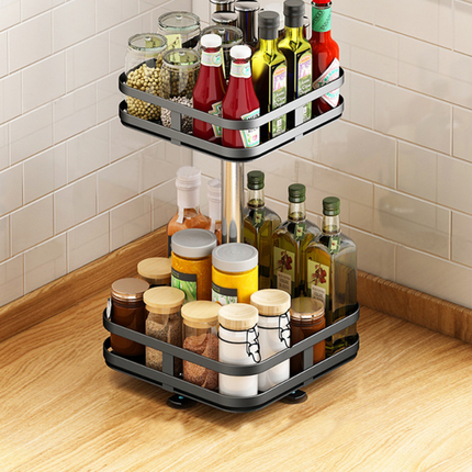 Multifunctional Storage Rack | 360° Rotatable Design for Easy Access | Compact Organizer for Home and Office 1