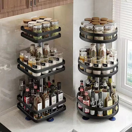 Multifunctional Storage Rack | 360° Rotatable Design for Easy Access | Compact Organizer for Home and Office 3