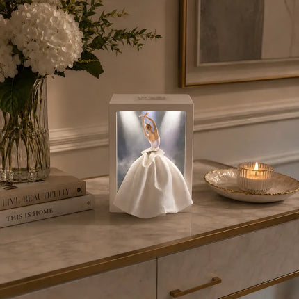 Artistic Tissue Box with Soft Ambient Glow | Interactive Design for Elegant Home Decor