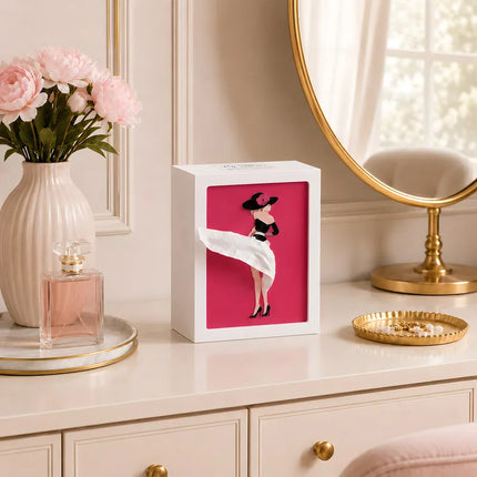 Artistic Tissue Box with Soft Ambient Glow | Interactive Design for Elegant Home Decor