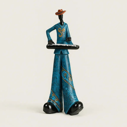 Retro Musician Figurines, Jazz Band Resin Figurines