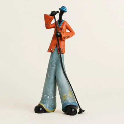 Retro Musician Figurines, Collectible Figurine for Bookshelf Decor – image 5