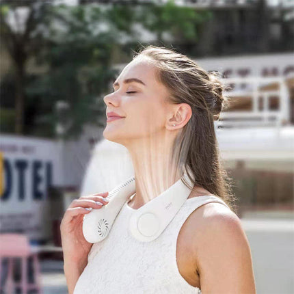 Neck Fans, Hands Free Cooling Fan with 360 Airflow for Travel and Sports