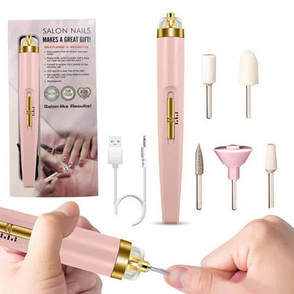 Nail Care Pro | Electric Nail Polisher with Built-in Light | Portable Manicure Kit for Salon-Quality Nails 0