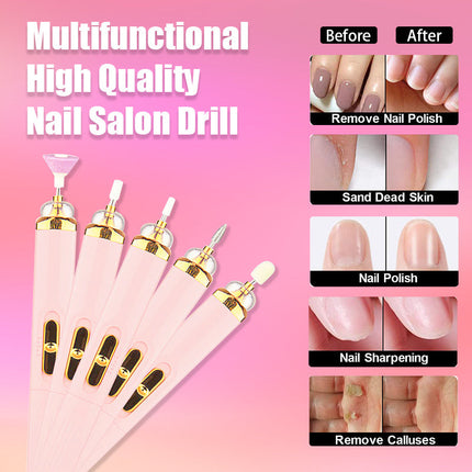 Nail Care Pro | Electric Nail Polisher with Built-in Light | Portable Manicure Kit for Salon-Quality Nails 6