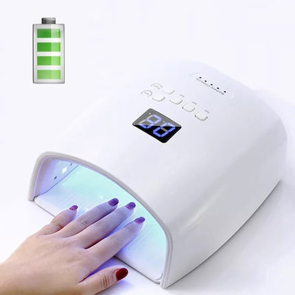 Nail Curing Lamp | Wireless UV Nail Dryer with 66W Power & Automatic Sensor | Portable Gel Curing Device for Salon-Quality Results 0