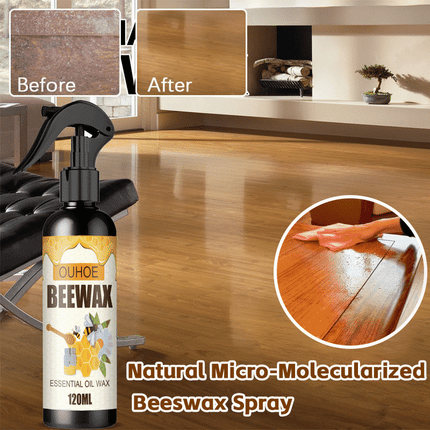 Natural Beeswax Spray | Non-Toxic Furniture Care Solution with Effortless Application | Ideal for a Brilliant Shine on Treated Surfaces 0
