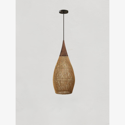 Natural Charm | Rattan Pendant Light with Adjustable Height | Cozy Kitchen Pendant Lighting for Warm Ambiance 10