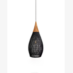 Black wood & Natural rattan / Model D : 21.7