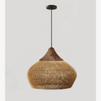 Natural wood & Natural rattan / Model C : 15.7