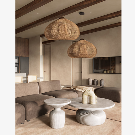 Natural Charm | Rattan Pendant Light with Adjustable Height | Cozy Kitchen Pendant Lighting for Warm Ambiance 4