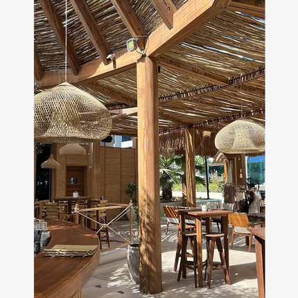 Natural Charm | Rattan Pendant Light with Adjustable Height | Cozy Kitchen Pendant Lighting for Warm Ambiance 7