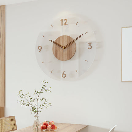 Natural Elegance | Modern Wall Clock with Silent Quartz Movement | Minimalist Decor for Tranquil Interiors 4