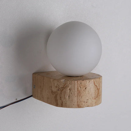 Natural Stone Wall Lamp | Modern LED Sconce with Soft Ambient Glow | Minimalist Design for Tranquil Spaces 5