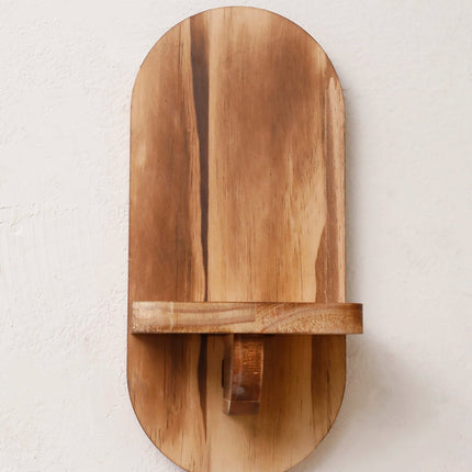 Natural Wood Floating Wall Shelf with Unique Grain | Stylish Decor for Small Spaces 9