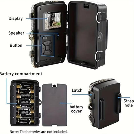 Nature Watcher | Outdoor Wildlife Camera with Night Vision & Audio Recording | High-Definition Imagery for Animal Observation 5