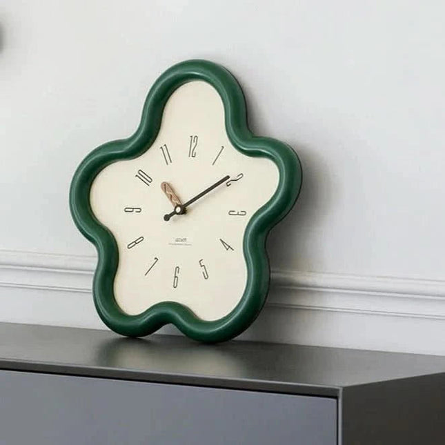 Nature's Touch | 3D Floral Wall Clock with Silent Pendulum | Eco-Friendly Design for Tranquil Spaces 1
