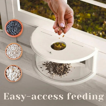 Nature's View | Window Bird Feeder with Easy Suction Cup Setup | Enjoy Close-Up Bird Watching from Home 4