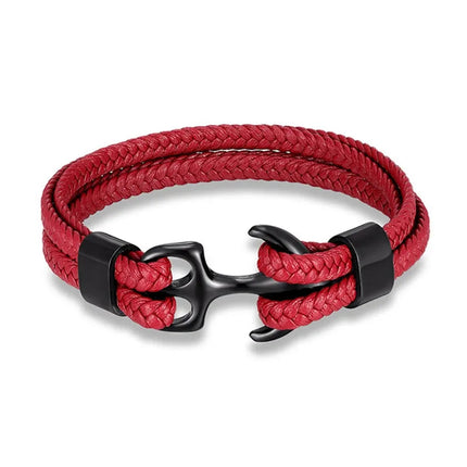 Nautical Collection | Men's Leather Bracelet with Stylish Anchor Design | Unique Accessory for Any Occasion 8