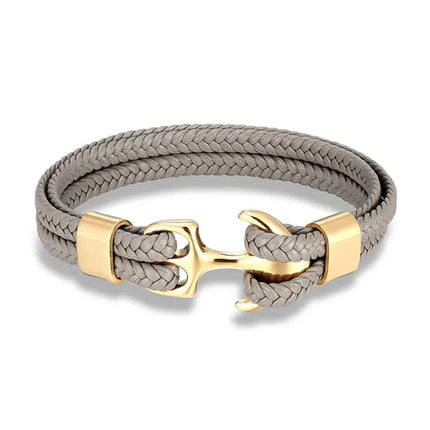 Nautical Collection | Men's Leather Bracelet with Stylish Anchor Design | Unique Accessory for Any Occasion 9
