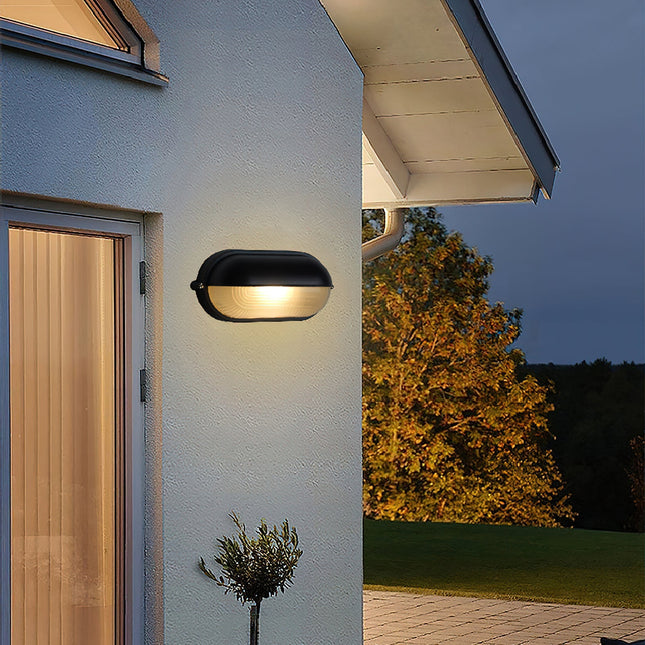 Nauticus | Outdoor Bulkhead Light with Weather-Resistant Design | Industrial Style for Durable Illumination 1